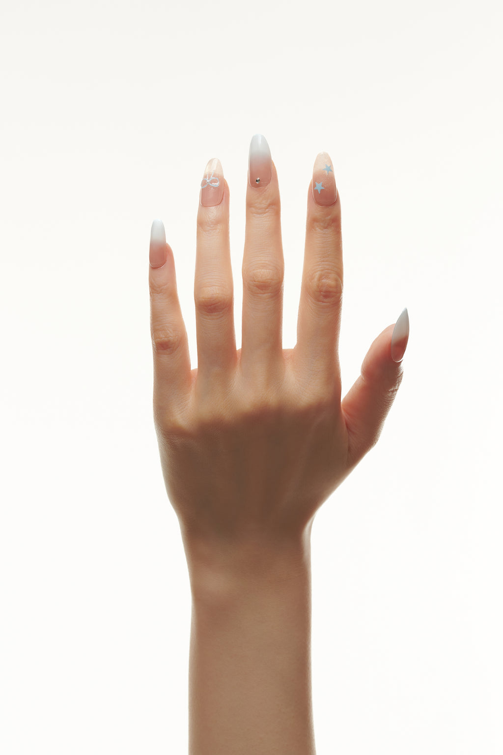 Starbound / No.19 – Gradient Almond with Star and Bow Accents